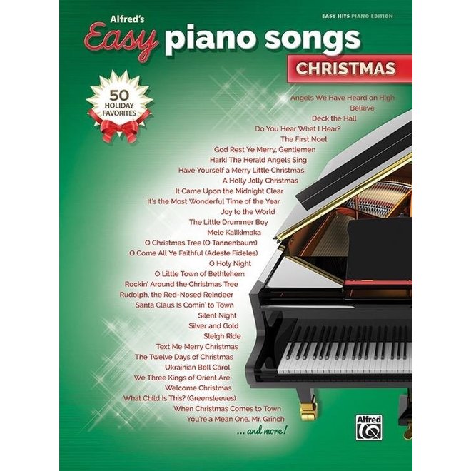 Alfred's Easy Piano Songs: Christmas, Piano/Vocal/Guitar Book