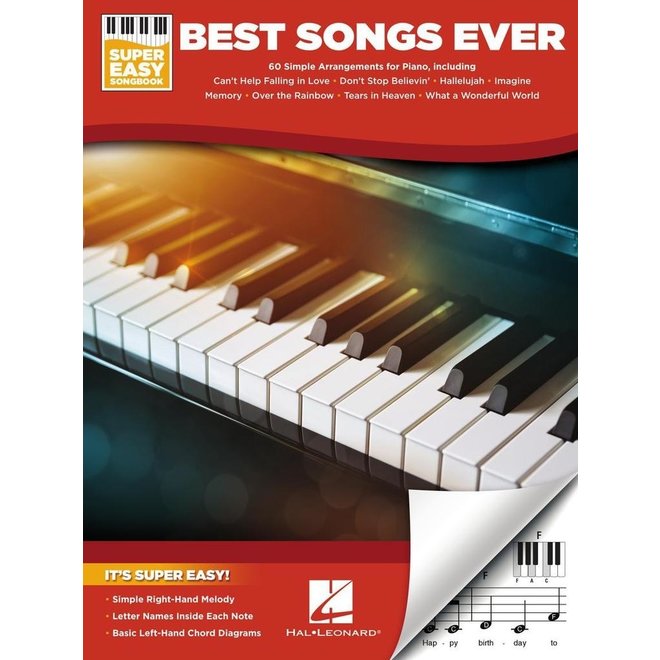 Hal Leonard Super Easy Songbook Series, Best Songs Ever