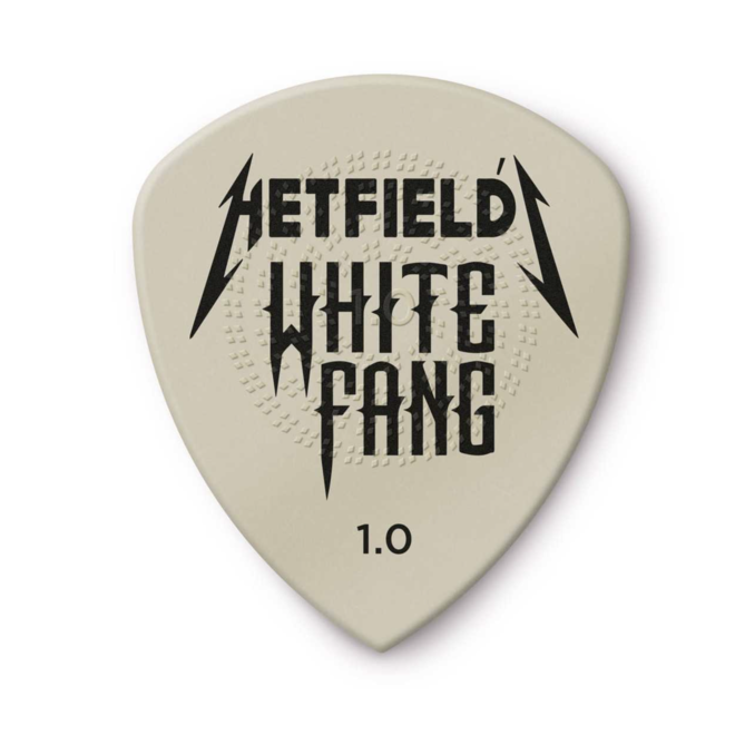 Jim Dunlop Hetfield's White Fang Custom Flow Guitar Picks, 1.0 (3 Pack)