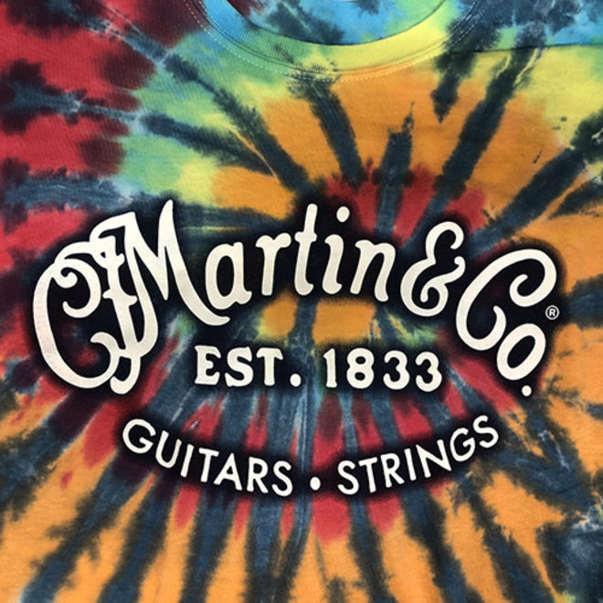 Martin Logo T-Shirt, Tie Dye