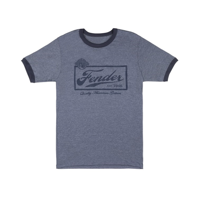 Fender Beer Label T-Shirt, Blue