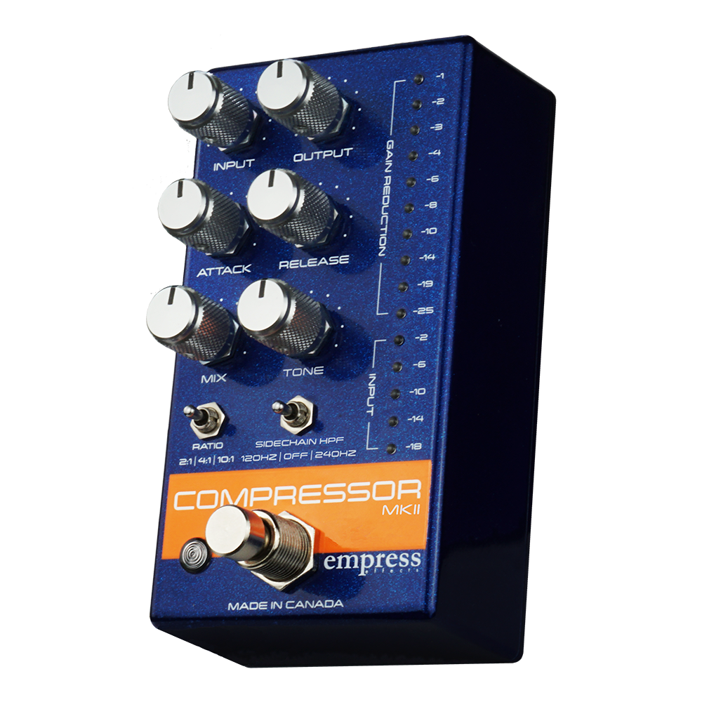 Empress Effects Empress Effects Compressor MKII Pedal, Blue