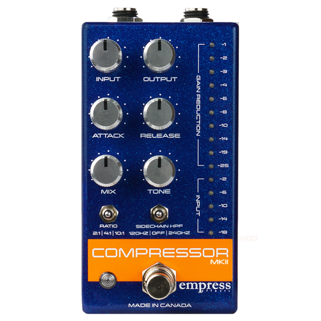 Empress Effects Compressor MKII Pedal, Blue