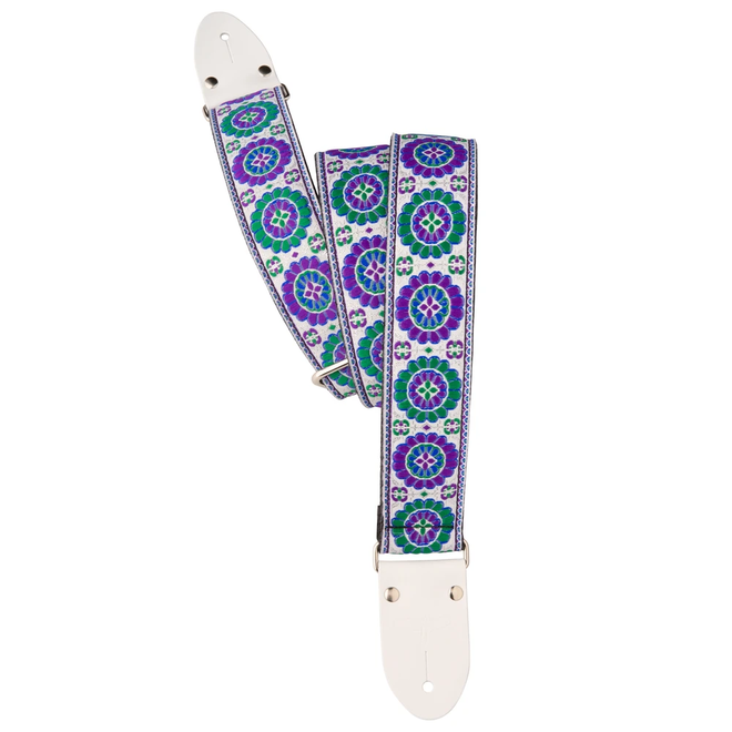 PRS 2" Retro Dlx. Jacquard Guitar Strap, White