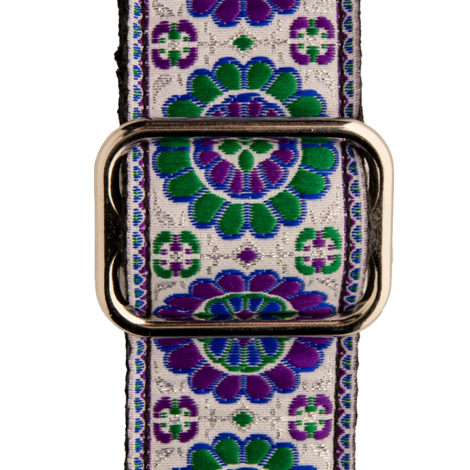 PRS 2" Retro Dlx. Jacquard Guitar Strap, White