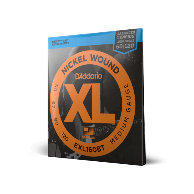 D'Addario EXL160BT XL Nickel Wound, 50-120 Long Scale (C/C# Tuning)
