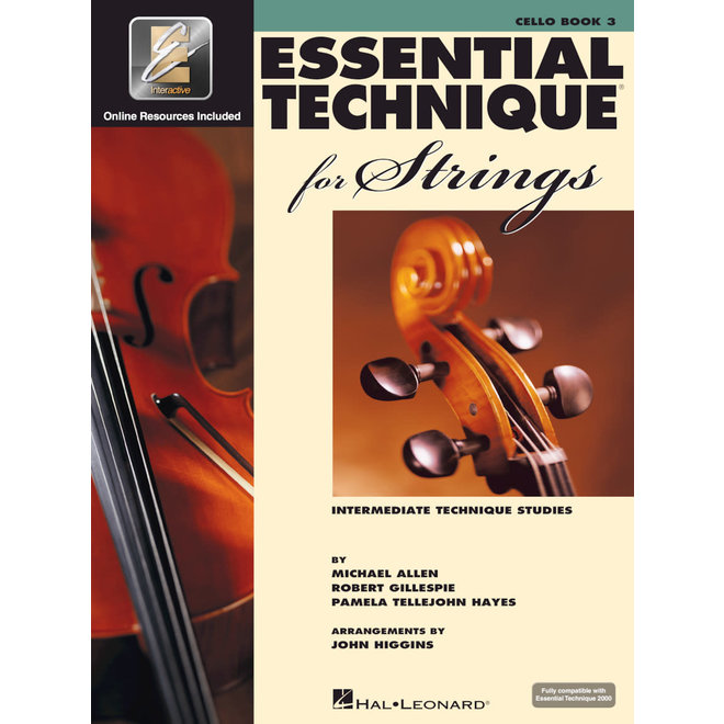 Hal Leonard Essential Technique for Strings, Cello Book 3 w/Online Resources