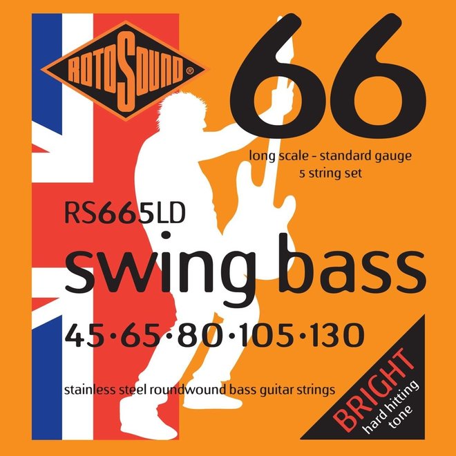 Rotosound Swing Bass 66 Bass Strings, 45-130, 5-String