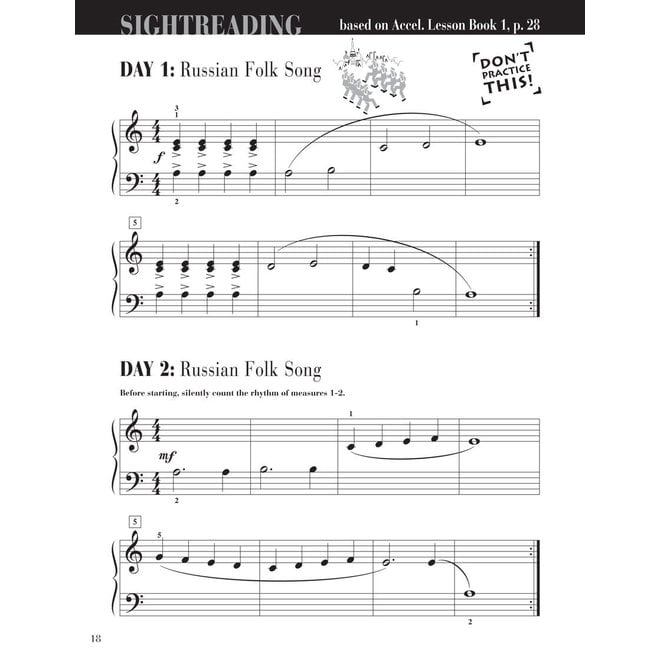 Faber Piano Adventures for The Older Beginner, Sightreading, Book 1