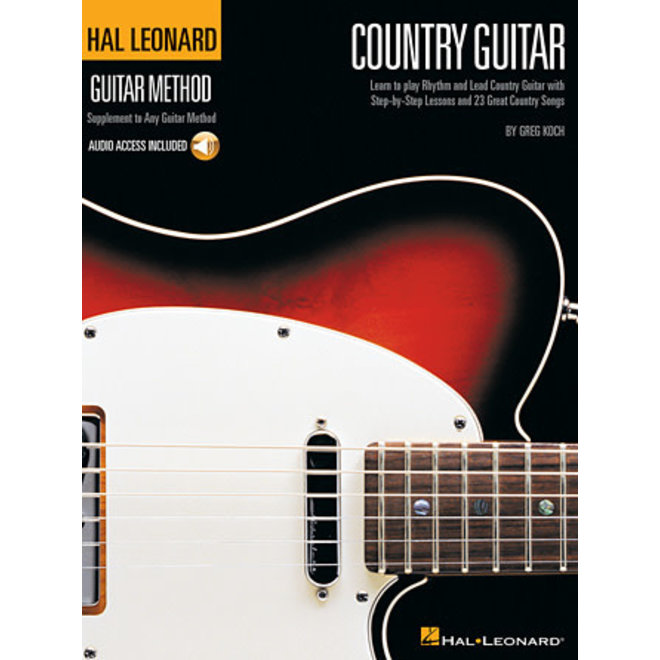 Hal Leonard Guitar Method, Country Guitar, w/Online Audio Access