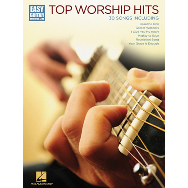 Hal Leonard Top Worship Hits, Easy Guitar w/Notes & Tab