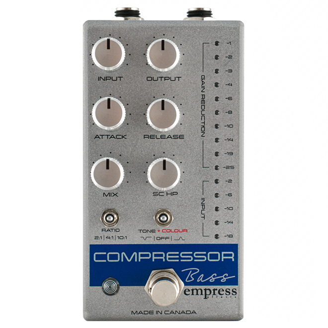 Empress Effects Bass Compressor Pedal, Silver