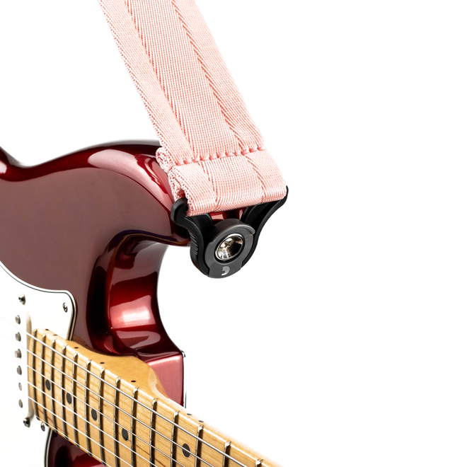D'Addario 2” Auto Lock Nylon Guitar Strap, New Rose