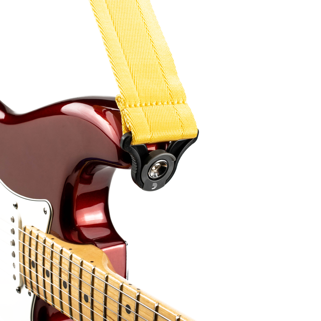 D'Addario 2” Auto Lock Nylon Guitar Strap, Mellow Yellow