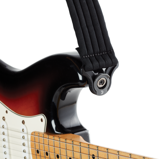 D'Addario 2” Auto Lock Padded Guitar Strap, Black