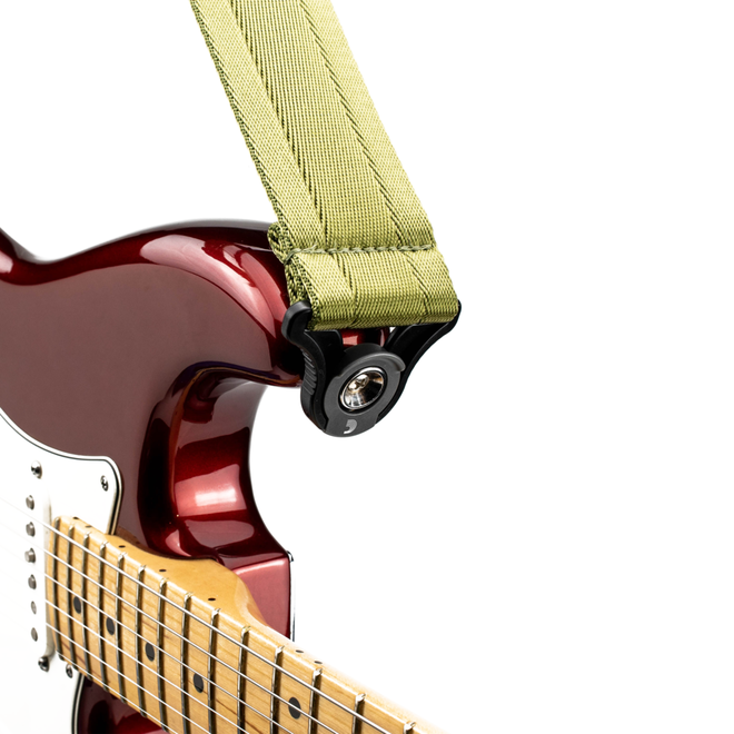D'Addario 2” Auto Lock Nylon Guitar Strap, Moss Green
