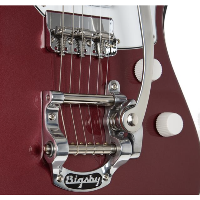 Harmony Silhouette Electric Guitar w/Bigsby, Burgundy w/Deluxe Mono Case