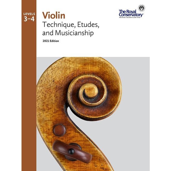 RCM Violin Technique Etudes & Musicianship, Levels 3-4, 2021 Edition