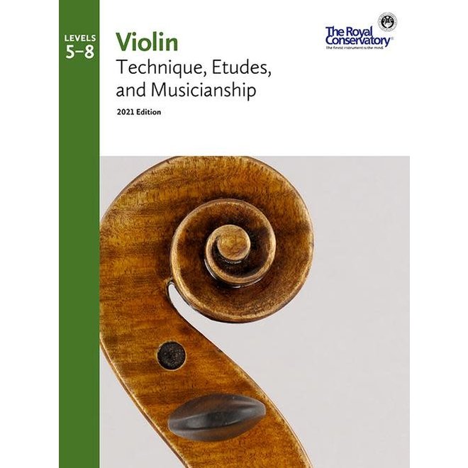 RCM Violin Technique Etudes & Musicianship, 2021 Edition , Levels 5-8