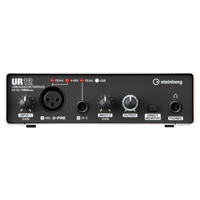 Steinberg UR12 2 Channel Recording Interface, XLR w/phantom power 