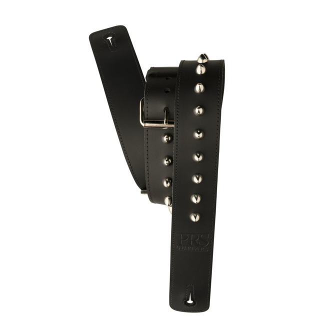 PRS 2" Black Leather Studded Guitar Strap