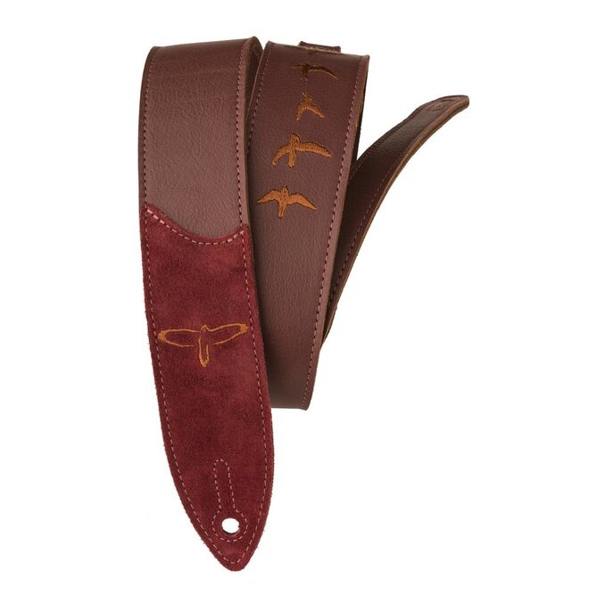 3.5 Brown Padded Leather Guitar Strap - Perris Leathers