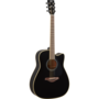 Yamaha FGC-TA TransAcoustic Dreadnought Cutaway Acoustic-Electric Guitar, Black