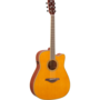 Yamaha FGC-TA TransAcoustic Dreadnought Cutaway Acoustic-Electric Guitar, Vintage Tint