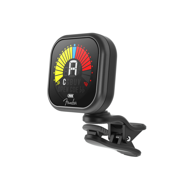 Fender Flash Rechargeable Clip-on Tuner, Black