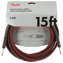 Fender Professional Series Instrument Cable, Red Tweed, 15’