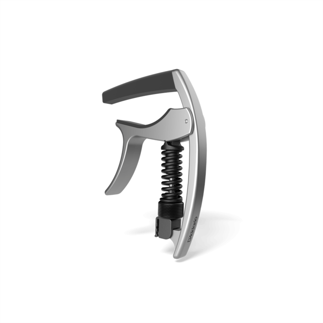 D'Addario Tri-Action Guitar Capo, Silver
