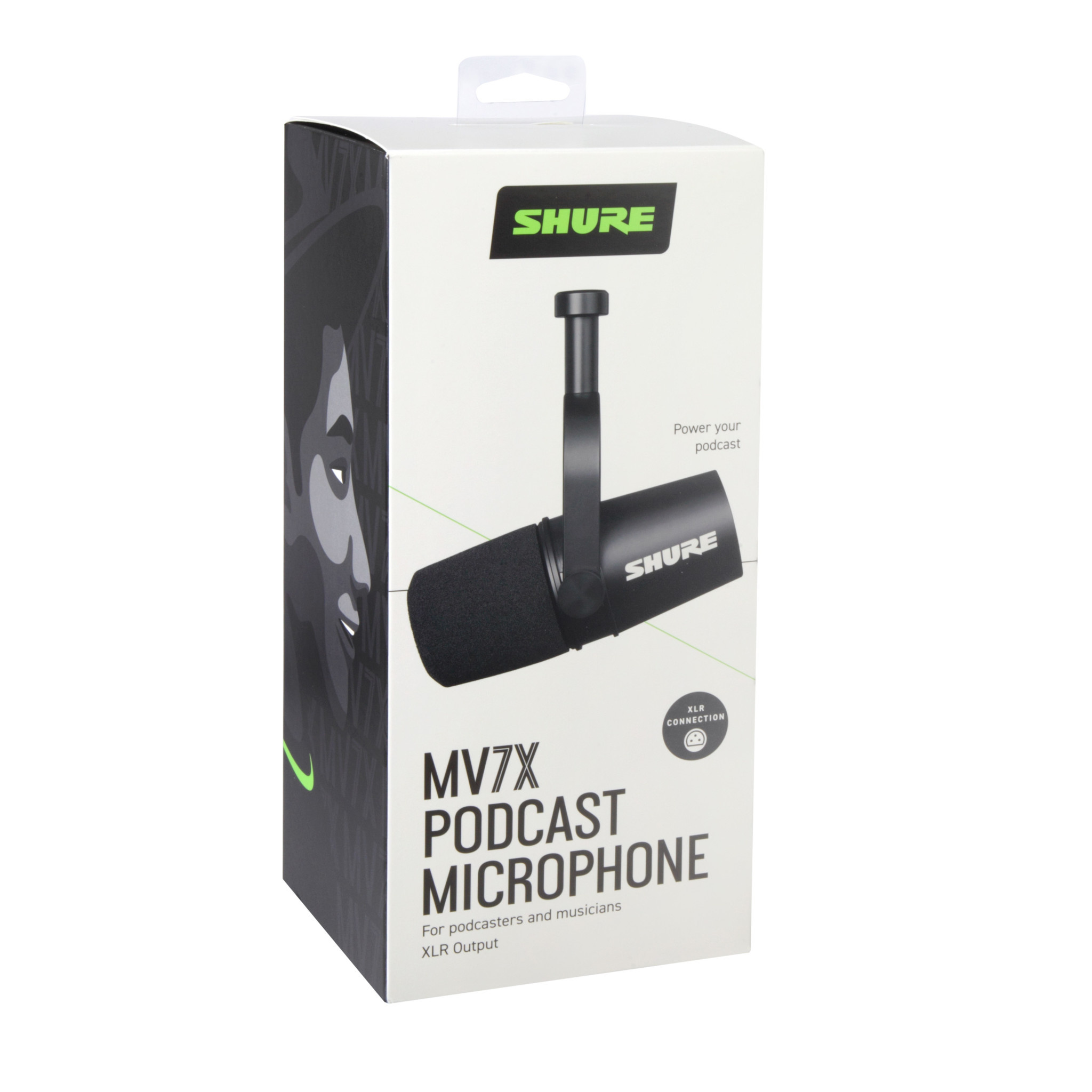 Shure MV7X Recording & Podcasting Microphone, Black - Janzen