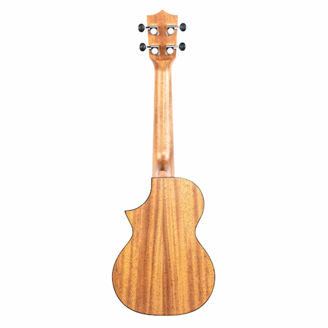 Twisted Wood EM-600C Ember Series Ukulele CW, Solid Mahogany Top, w/Bag, Concert