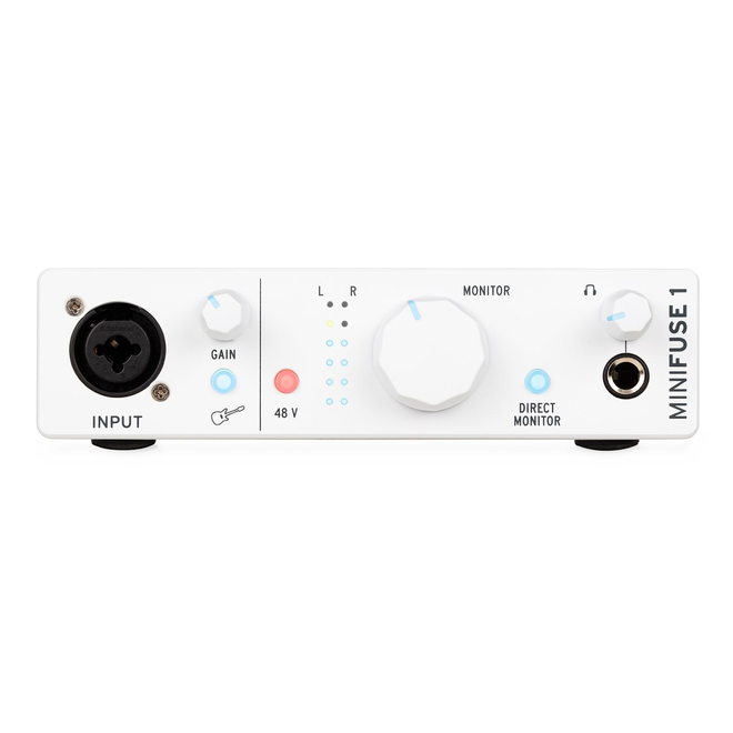 Arturia MiniFuse 1 Compact USB Audio Interface, White