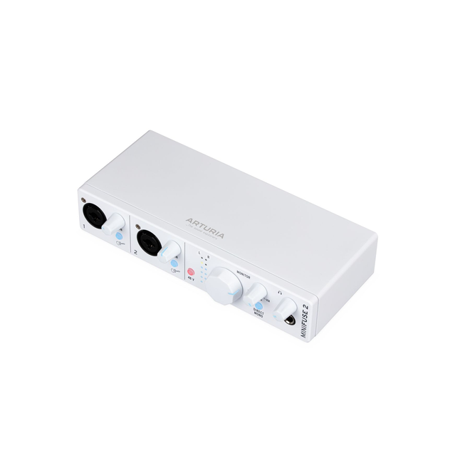 Arturia MiniFuse 2 Compact USB Audio Interface, White