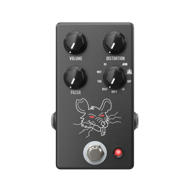 JHS PackRat 9 Mode Distortion Pedal, Black