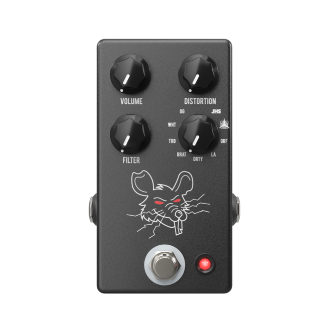 JHS Pedals PackRat 9 Mode Distortion Pedal, Black