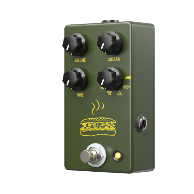 JHS Pedals Muffuletta 6-Way Fuzz Pedal, Army Green