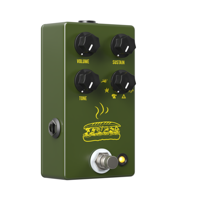 JHS Pedals Muffuletta 6-Way Fuzz Pedal, Army Green