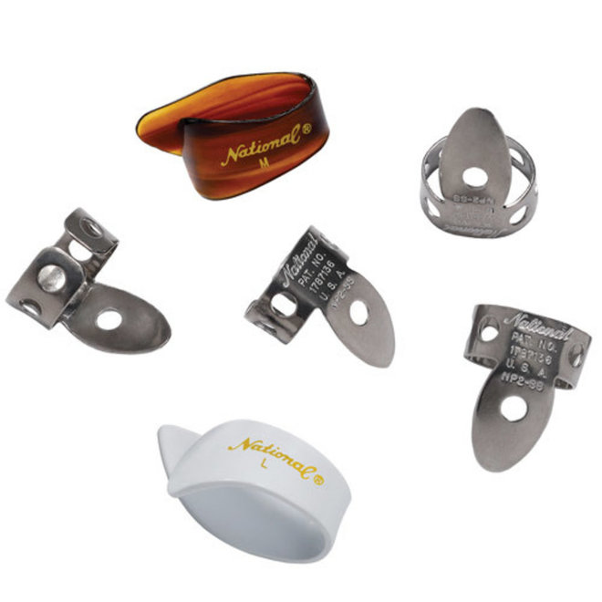 National Finger & Thumb Pick Pack, Plastic/Stainless (6 Pack)