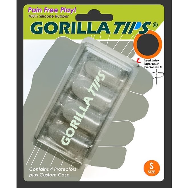 Gorilla Tips Fingertip Protectors, Clear