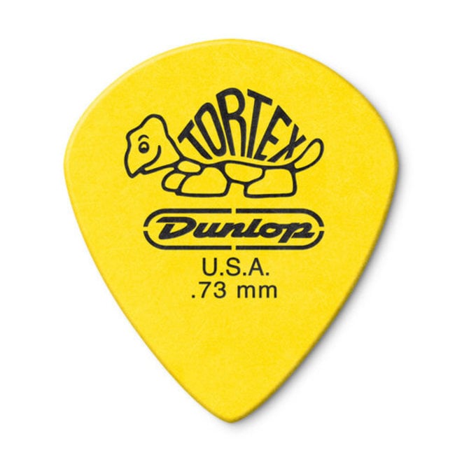 Jim Dunlop Tortex Jazz III XL Guitar Picks, .73 Yellow (6 Pack)