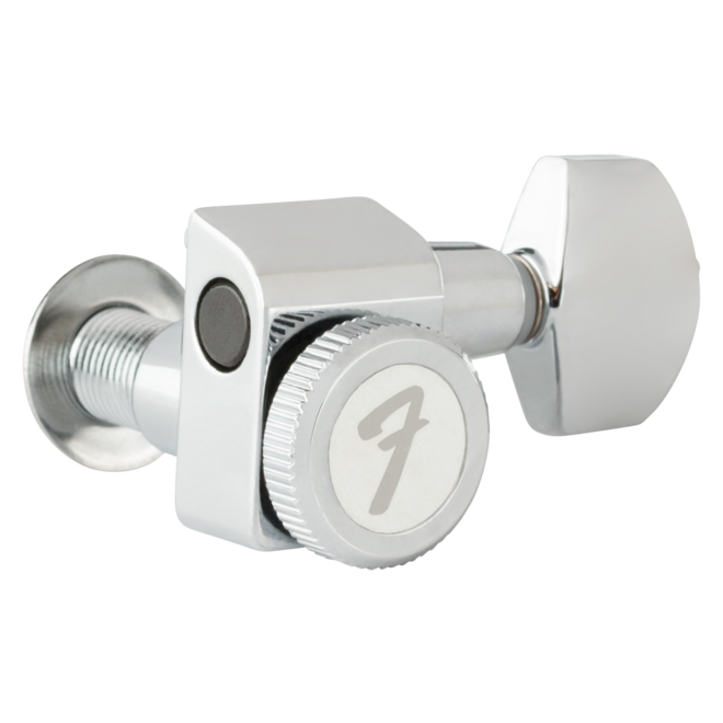 Fender Stratocaster/Telecaster Short Post Locking Machine Head Tuners, Chrome (Set of 6)