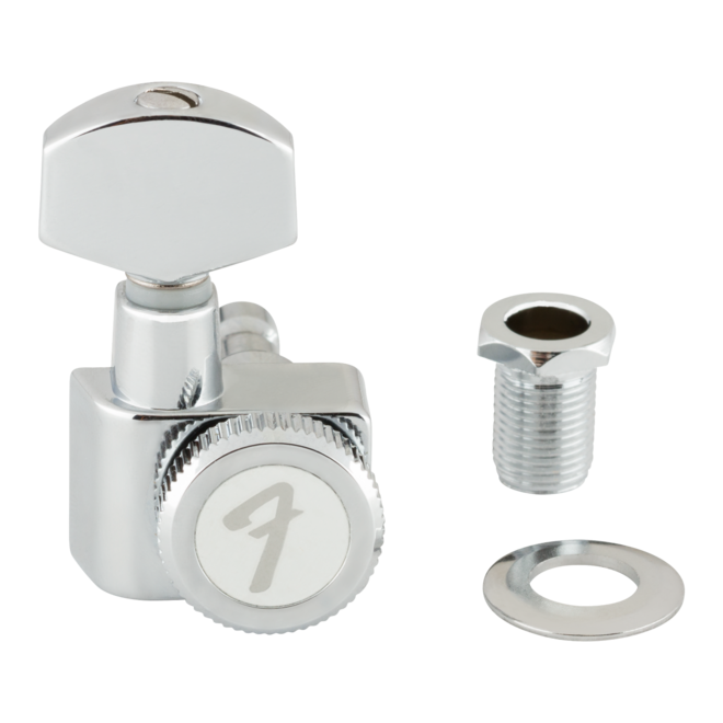 Fender Stratocaster/Telecaster Short Post Locking Machine Head Tuners, Chrome (Set of 6)