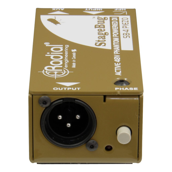 Radial StageBug SB-4 Active Instrument DI Box w/Piezo Input