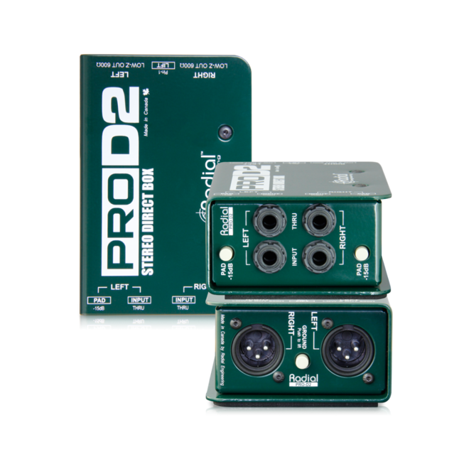 Radial ProD2 Stereo Passive DI Box