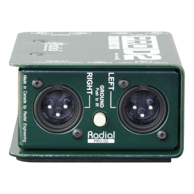 Radial PRO-D2 Passive Stereo DI Box