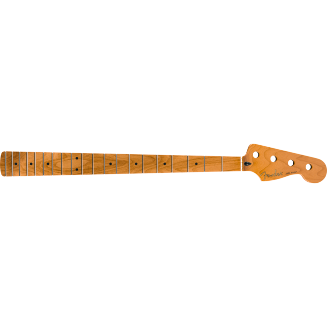Fender Roasted Maple Jazz Bass Neck, 20 Medium Jumbo Frets, 9.5" Radius, “C” Shape