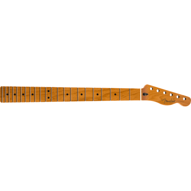 Fender Roasted Maple Telecaster Neck, 22 Jumbo Frets, 12", Flat Oval Shape