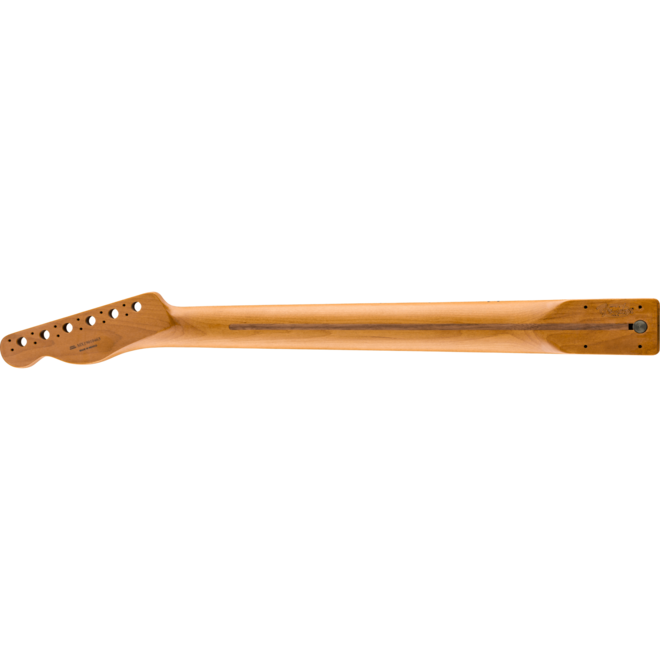 Fender Roasted Maple Telecaster Neck, 22 Jumbo Frets, 12", Flat Oval Shape